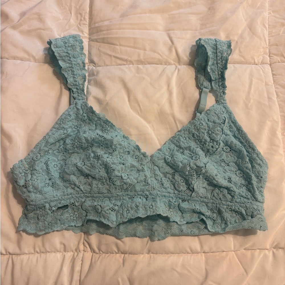 Aerie Light Blue Lace Bralette